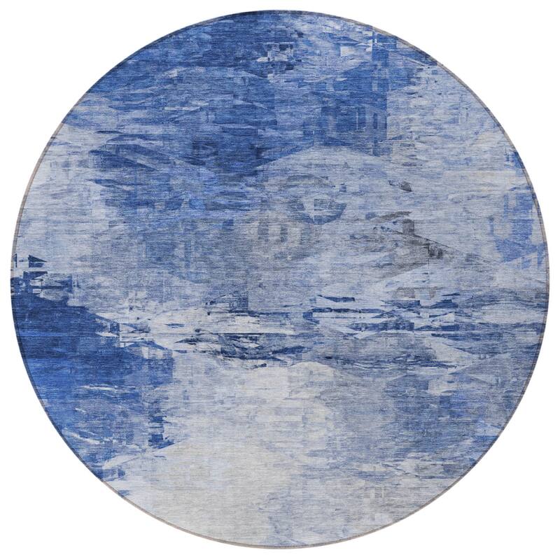 HomeRoots Abstract Transitional Rectangle Outdoor Rug