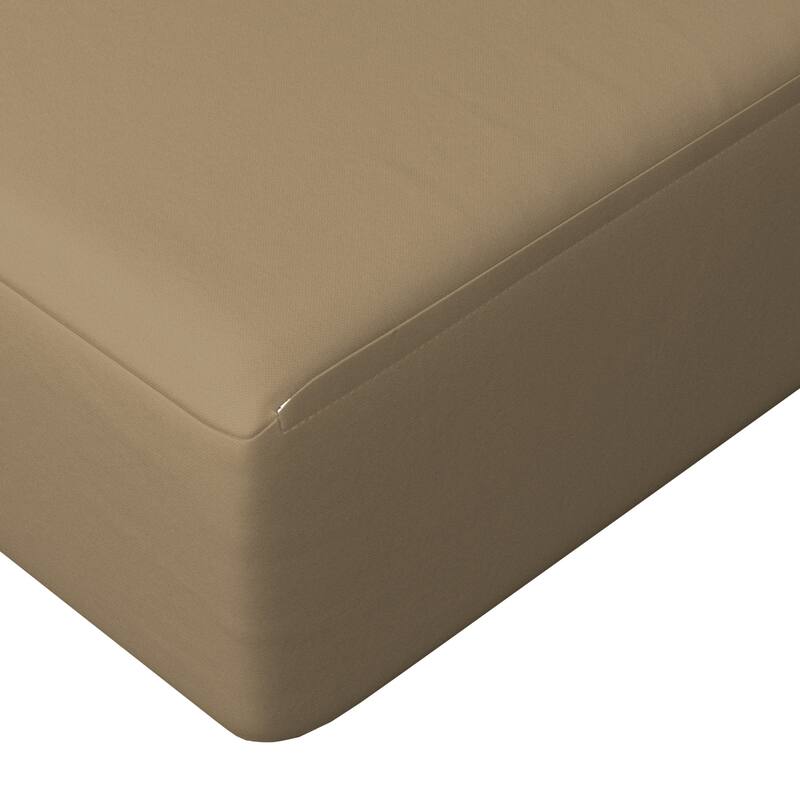 California Umbrella Outdoor Deep Seat Cushion Set, 24" x 48", Sunbrella Fabric, Densified Fiber Fill