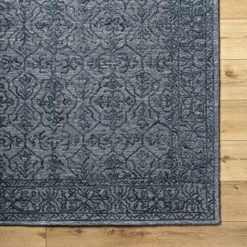 Livabliss Sicily Casual Solid Color Wool Area Rug