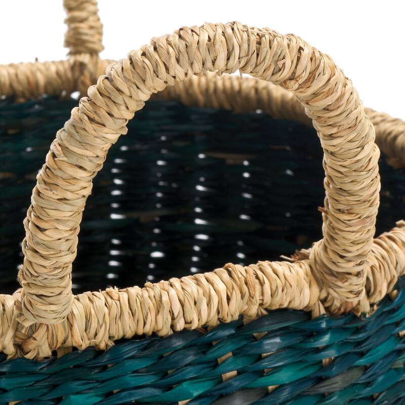 SAFAVIEH Home Estra Basket with Handles - 12"W x 12"D x 14"H