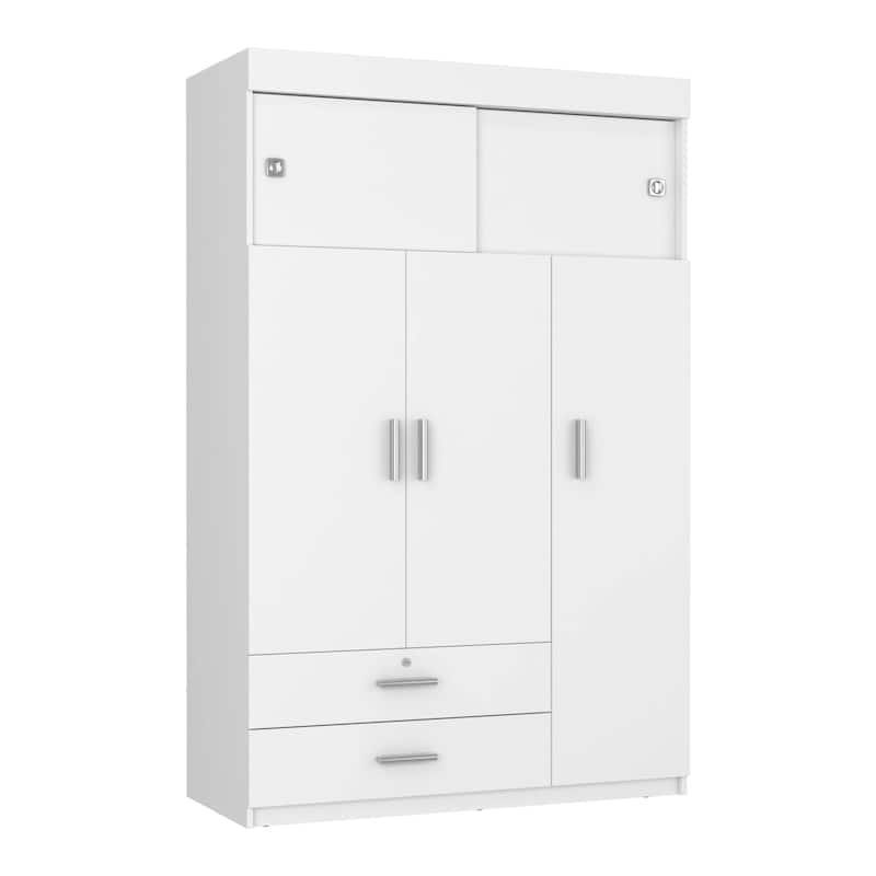 HomeRoots 47" White Two Drawer Dresser