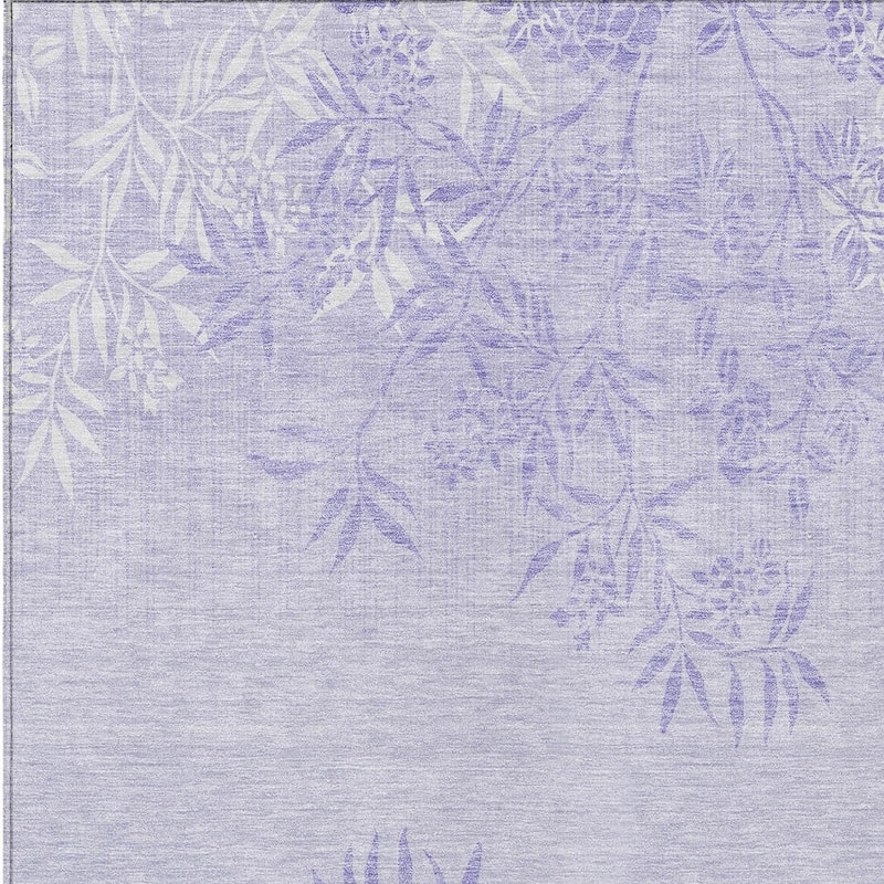 HomeRoots Floral Transitional Rectangle Outdoor Rug