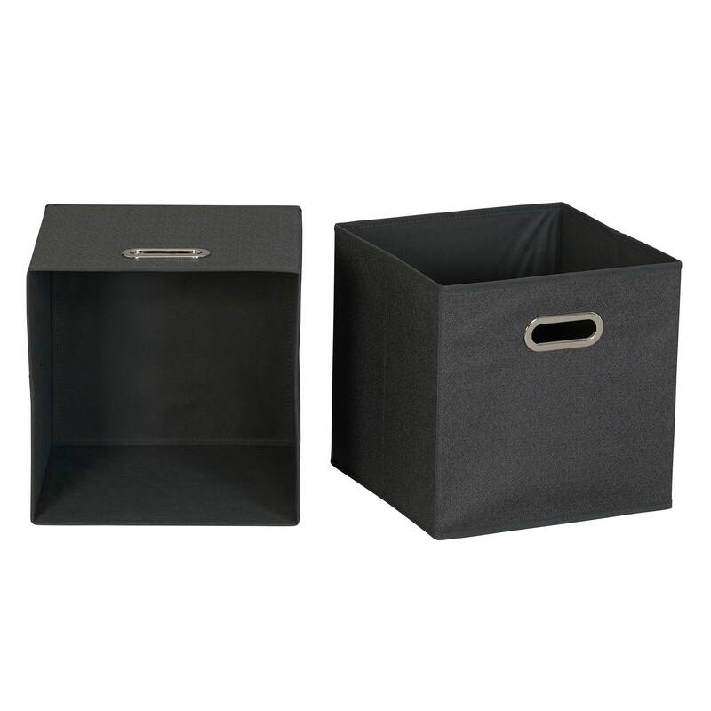 Household Essentials Open Fabric Cube Storage Bins, Set of 6