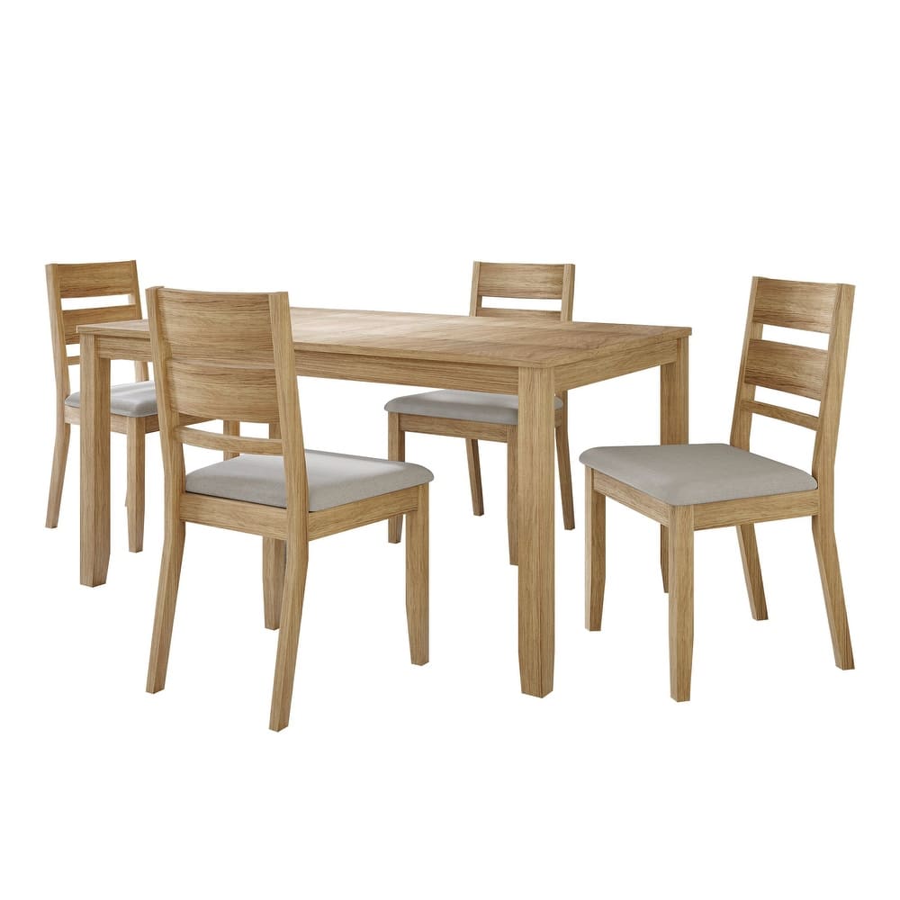 CraftPorch Elegant 5-piece Wooden Dining Set