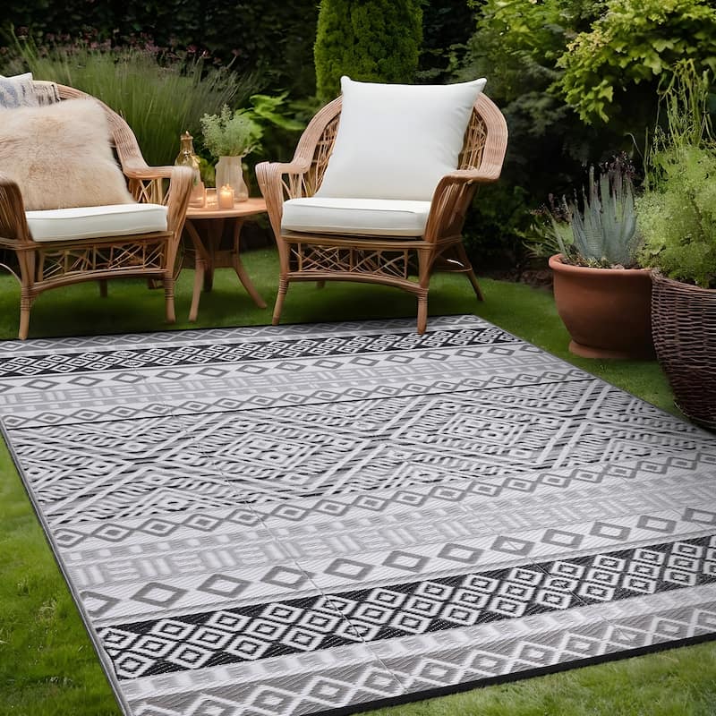Beverly Rug Boho Outdoor Rug Waterproof for Patio, RV Camping