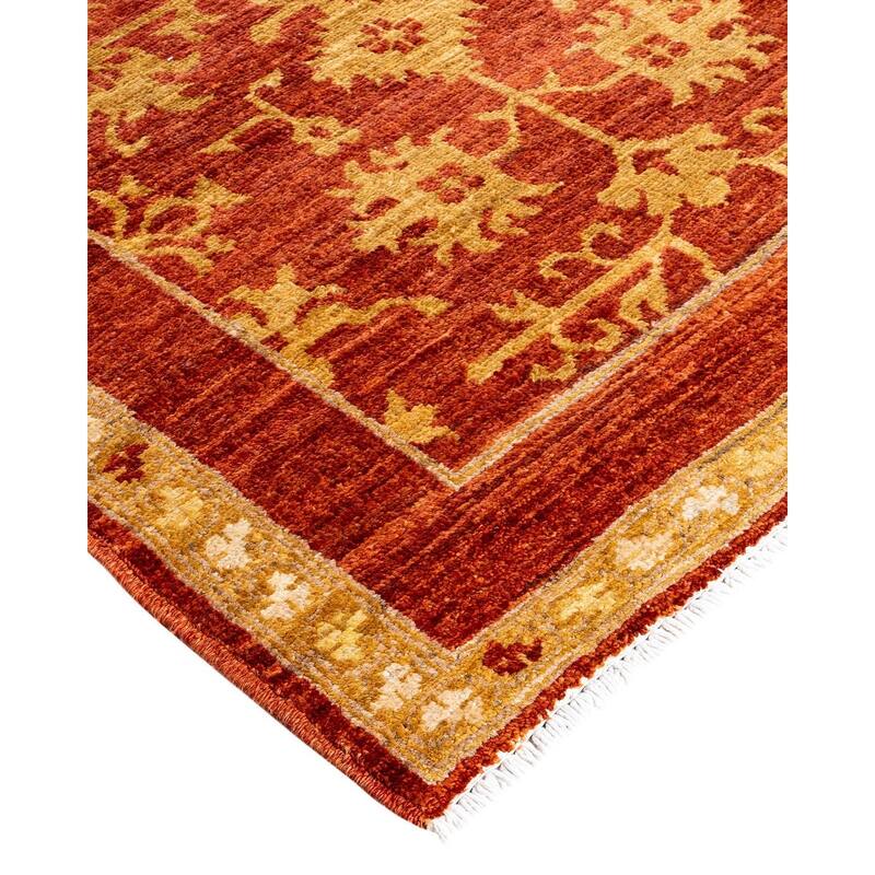 Contemporary Overdyed Wool Hand Knotted Runner - 2' 8" x 9' 4"