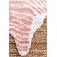 preview thumbnail 16 of 18, Nuloom Contemporary Stripped Safari Acrylic Faux Zebra Shaped Area Rug