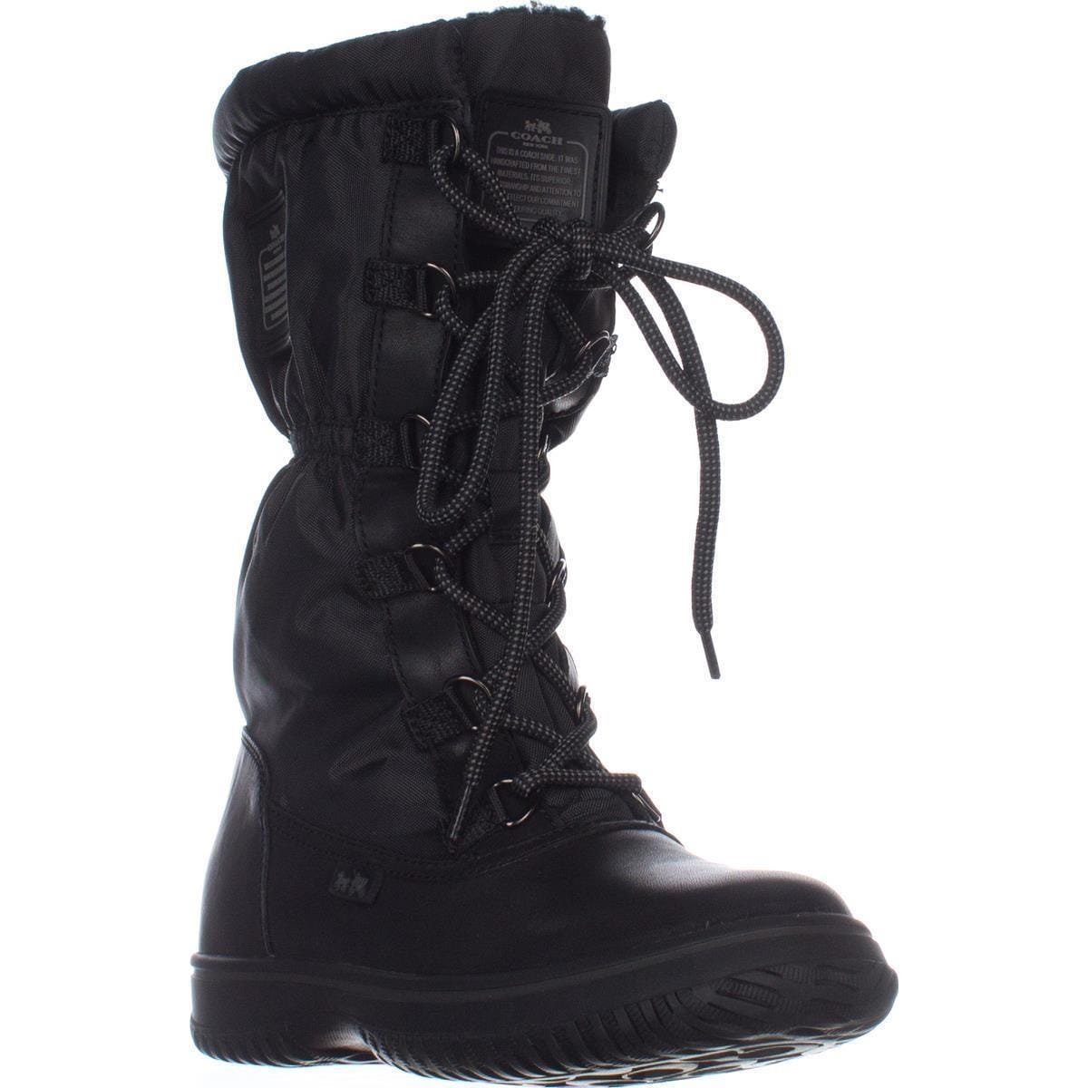 coach black winter boots