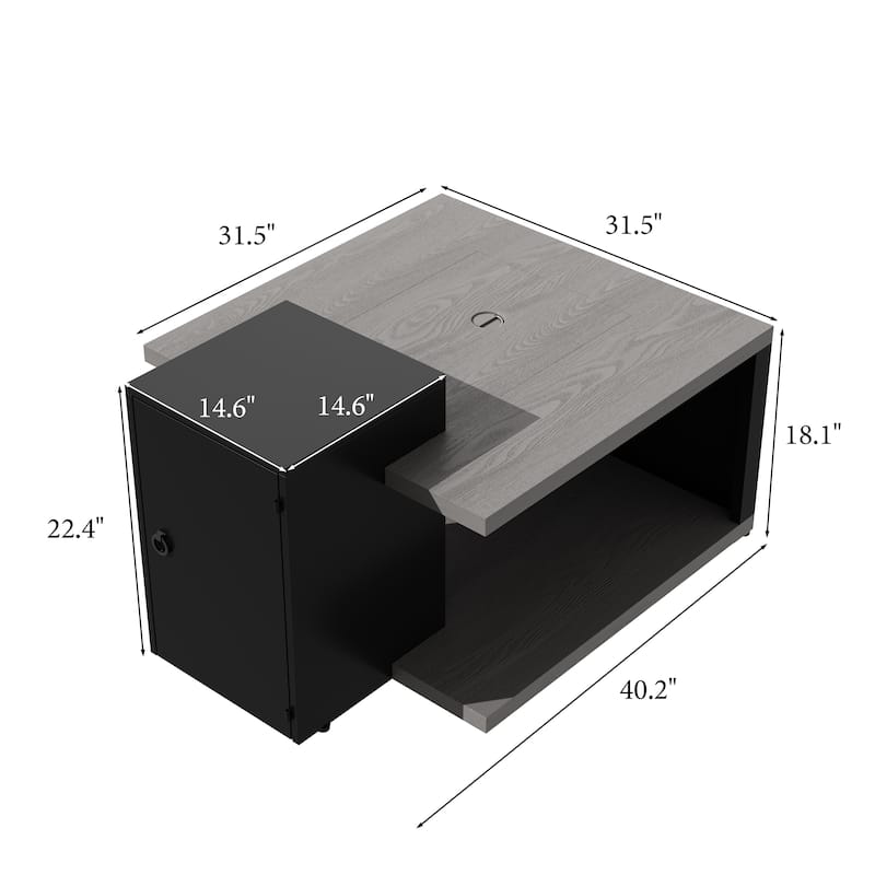 50,000 BTU Propane Fire Pit Table with Hidden Tank Storage, Outdoor Gas Fire Table with Zinc-Aluminum Top, Patio Fire Table