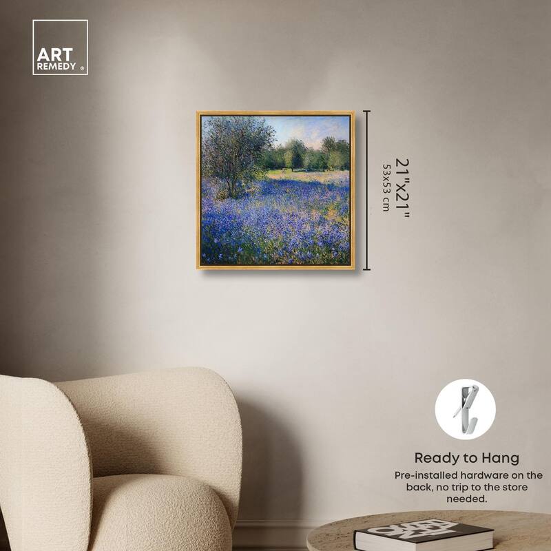 Bluebonnet Meadow I Canvas by Art Remedy
