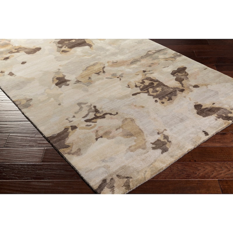 Hand-Knotted Virgil Abstract Indoor Area Rug