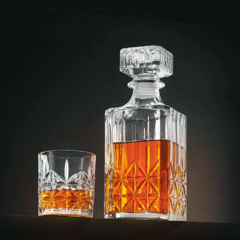 Luisville Whiskey Set - Set of 7 - 11"W x 21"D x 10"H