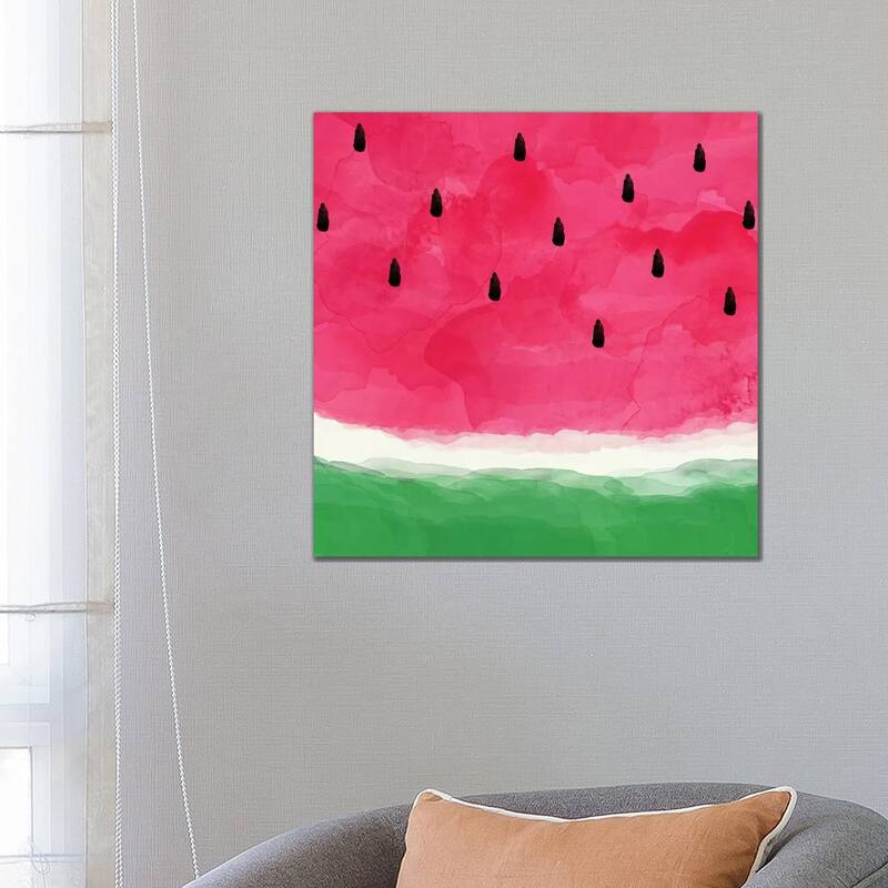 iCanvas "Watermelon Abstract" by Orara Studio Canvas Print - 26x26x1.5