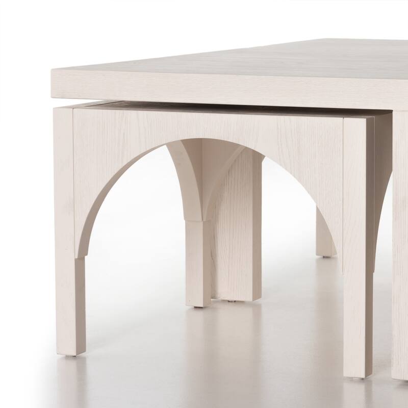 Haven Home Robin Coffee Table W/Nesting Arch Stools