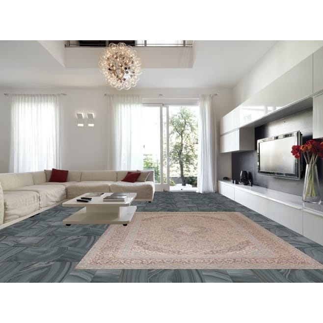 Traditional Mashad Persian Vintage Area Rug Handmade Beige Wool Carpet - 9'5"x 12'8"