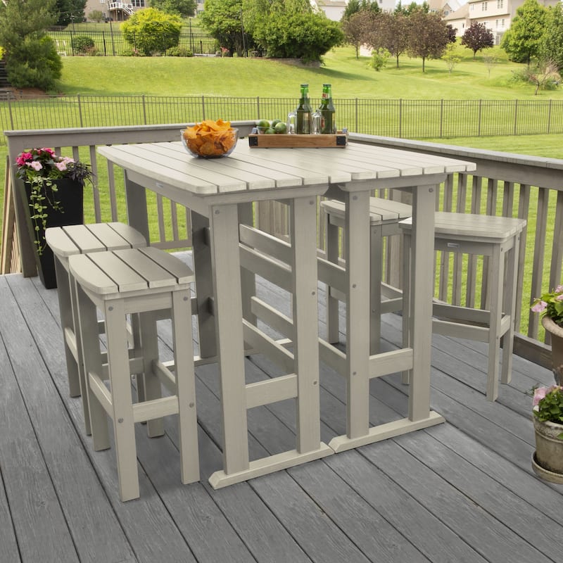 Lehigh 6-Piece Outdoor Balcony Set - Bar-height
