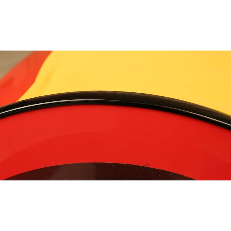 Kids Racing Car Floor Bed with LED Light and Safety Guardrails