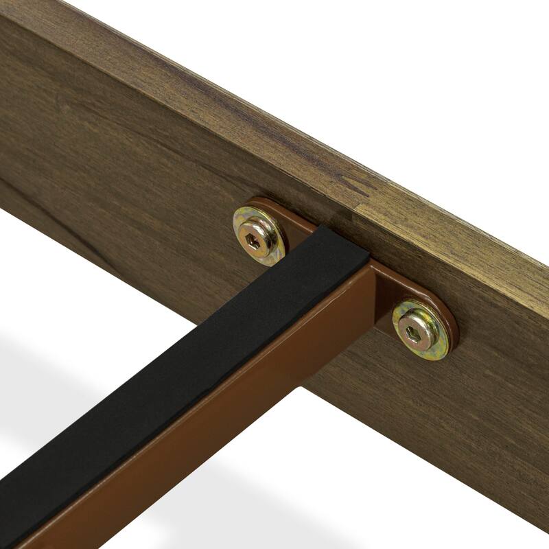 East West Furniture King Size Platform Bed Frame with 4 Solid Wood Legs and 2 Extra Center Legs - (Finish Option)