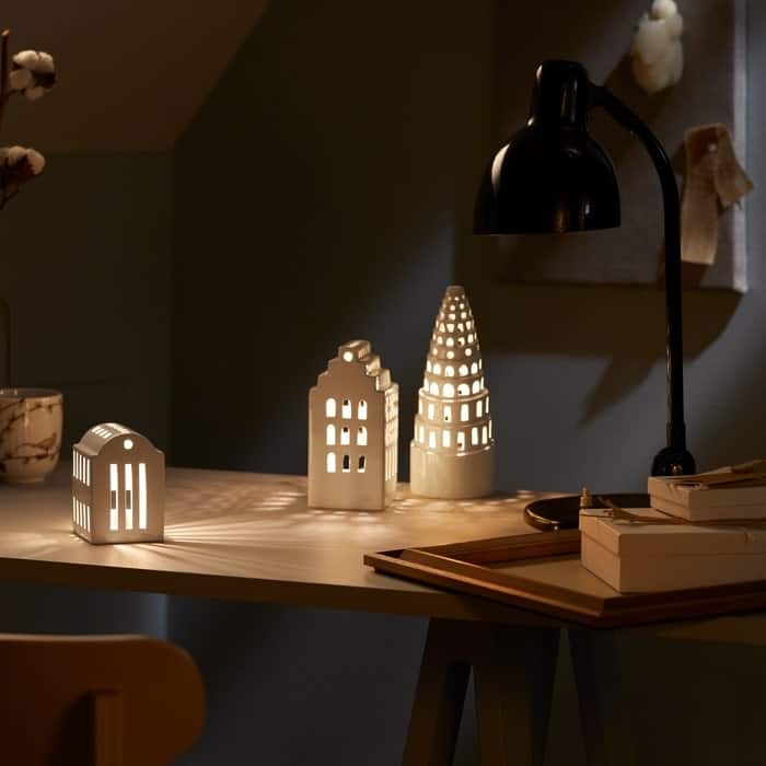 Kähler Urbania Lighthouse Manor, White - H: 6.7"