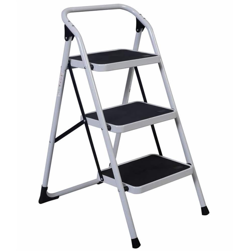 3 Step Ladder Folding Step Stool, 330 lb. Capacity