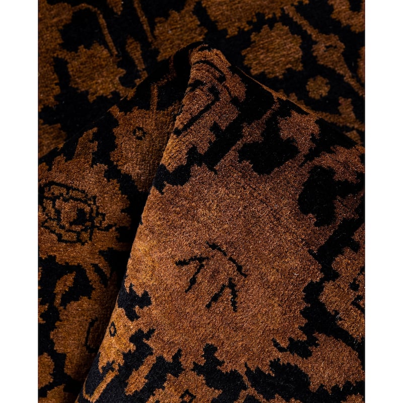 Overdyed One-of-a-Kind Hand-Knotted Area Rug - Brown - 3' 1" x 4' 7"