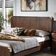preview thumbnail 3 of 15, Khourush Low Profile Campaign Platform Bed by iNSPIRE Q Modern