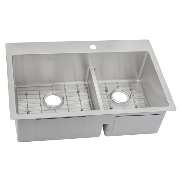 Elkay Ectsrao33229bg Crosstown 33 X 22 Double Basin Stainless Elkay Ectsrao33229bg Crosstown 33 X 22 Double Basin Stainless Steel Kitchen Sink With Aqua