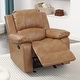 preview thumbnail 45 of 52, Charleston Leather Gel Glider Rocker Recliner by Greyson Living