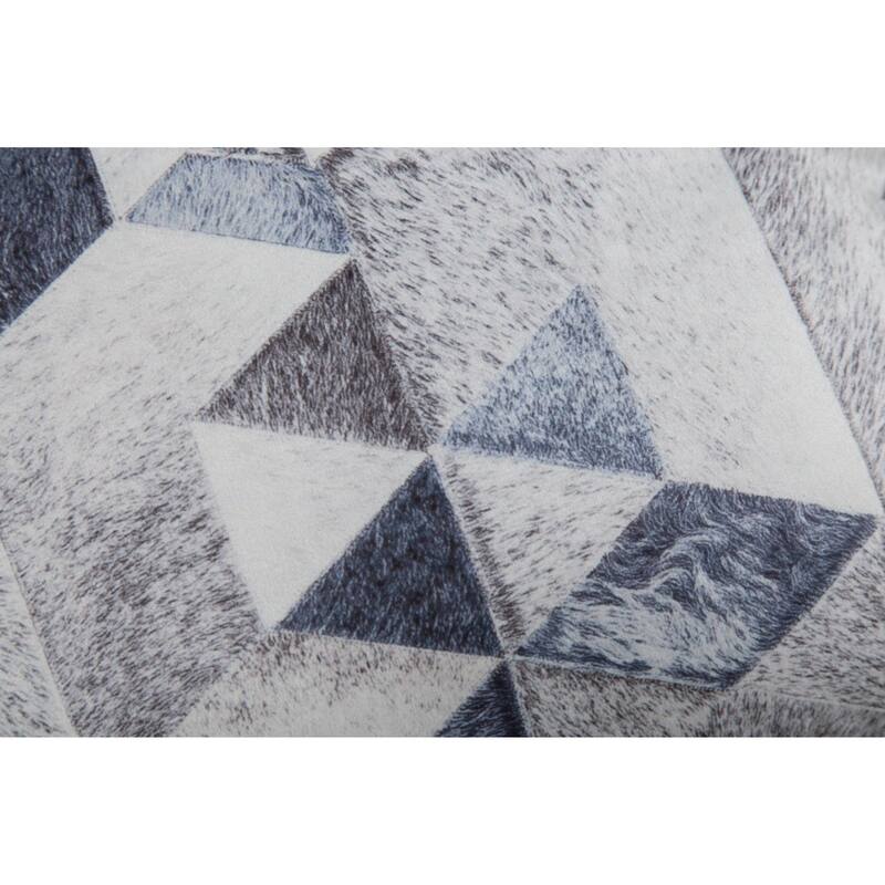 Capri Collection Patterned Faux Cowhide Printed Throw Pillow