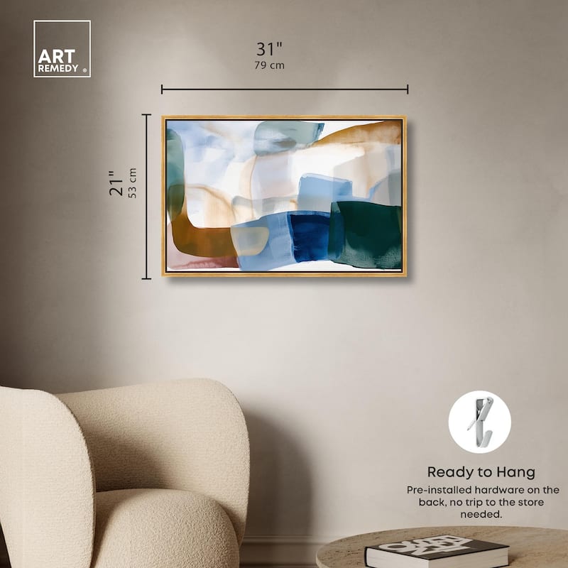 Contoured Calm I Canvas by Art Remedy