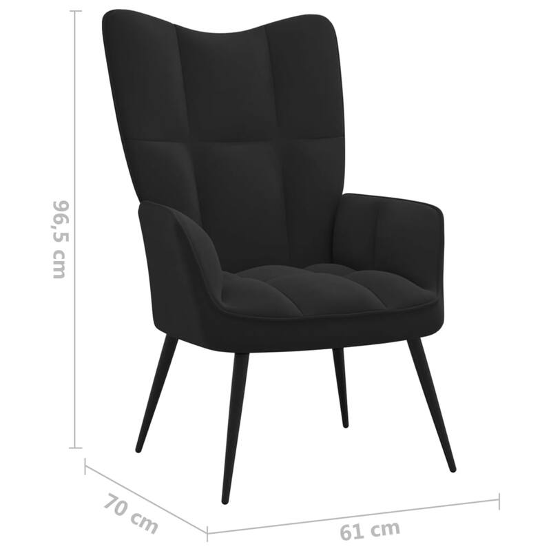 vidaXL Relaxing Chair multi colors Velvet