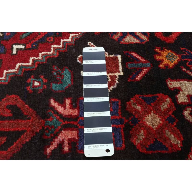 ECARPETGALLERY Hand-knotted Anadol Dark Navy Wool Rug - 3'5 x 9'1