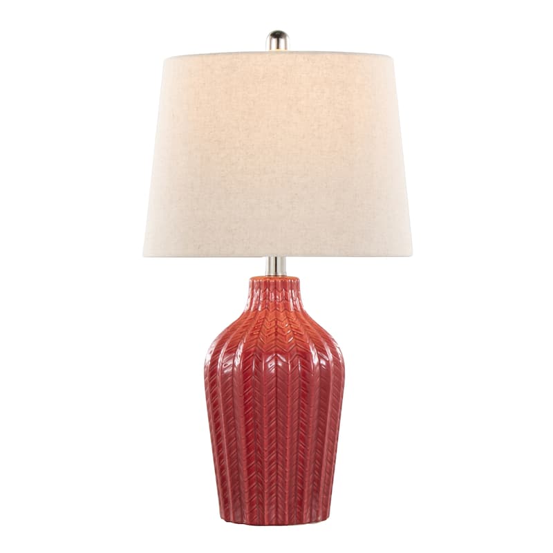 Rockwell 23" Ceramic Table Lamp Linen Shade (Set of 2)