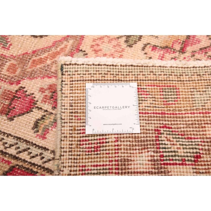 ECARPETGALLERY Hand-knotted Antalya Vintage Dark Pink Wool Rug - 9'6 x 12'6