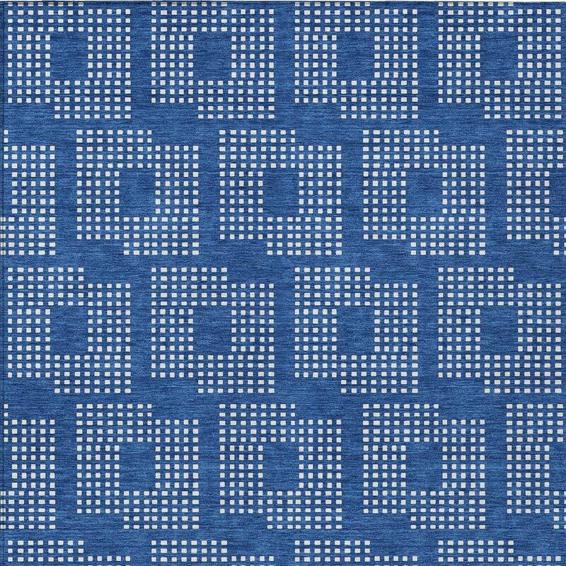 HomeRoots Geometric Transitional Rectangle Outdoor Rug