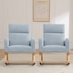 preview thumbnail 76 of 83, HOMYKA 28" Wide Rocking Chair for Nursery with Solid Wood Leg Set of 2