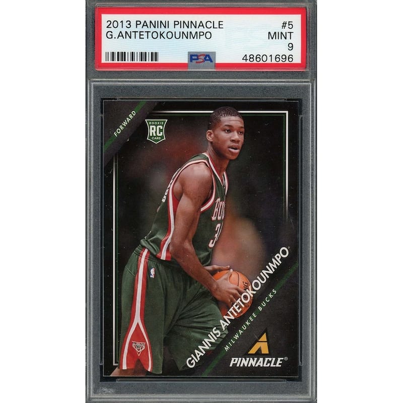 Giannis Antetokounmpo 2013 Panini Prestige Rookie Card RC #5 Graded PSA 9 - 8'6" x 11'6"