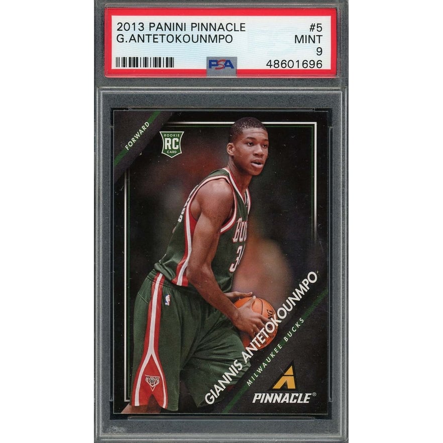 Giannis Antetokounmpo 2013 Panini Prestige Rookie Card RC #5 Graded PSA 9 - 8'6" x 11'6"