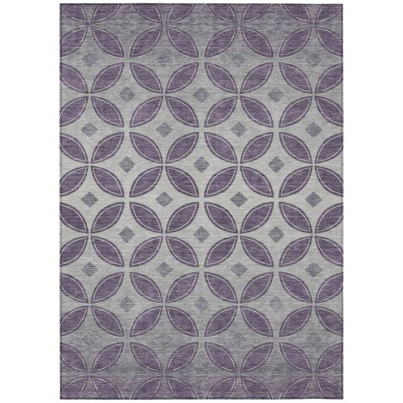 Machine Washable Indoor/ Outdoor Modern Gia Chantille Rug