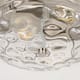2-Light Flush Mount Glass Ceiling Light with Metal Frame - N/A