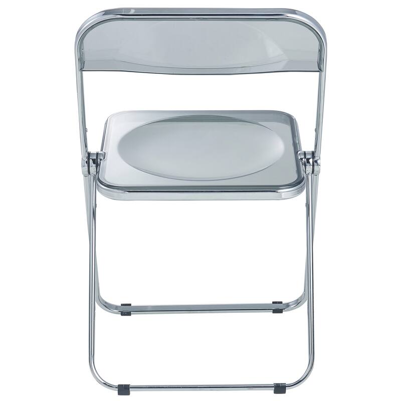 5-Piece Dining Set with Folding Chairs and Round Dining Table Lawrence Collection by LeisureMod