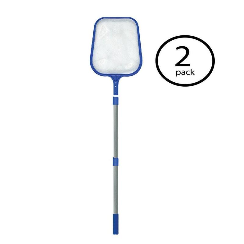 HydroTools 4' Telescopic Leaf Debris Spa Swimming Pool Skimmer Net (2 Pack) - .85