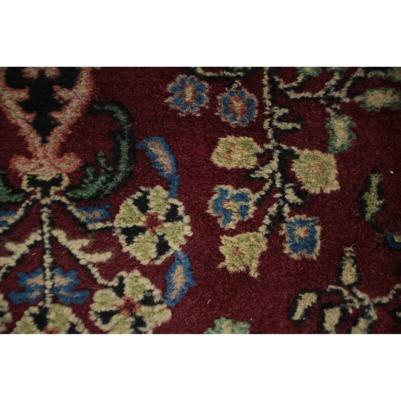 Hand Knotted Oriental 100% Wool Carpet Traditional Floral Red Tabriz Area Rug - 6' 4'' X 4' 1''