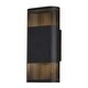 preview thumbnail 1 of 4, Vaxcel Lighting T0767 Skyline 2 Light 11" Tall LED Outdoor Wall Sconce Textured Black