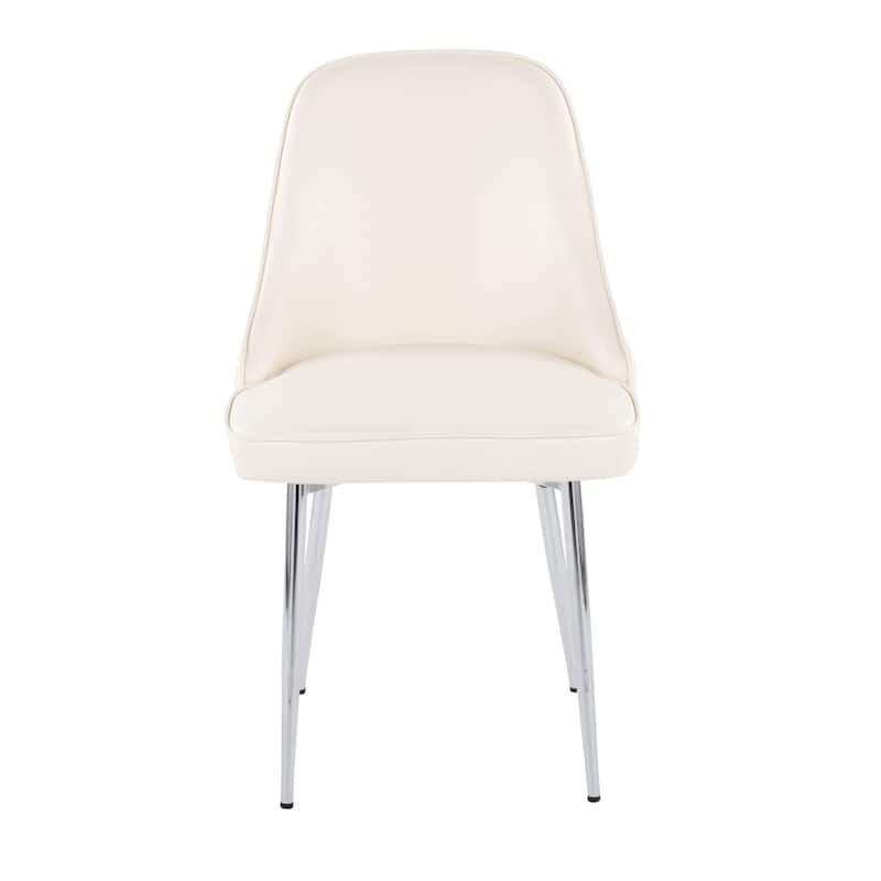 Silver Orchid Naldi Faux Leather Dining Chair - Set of 2