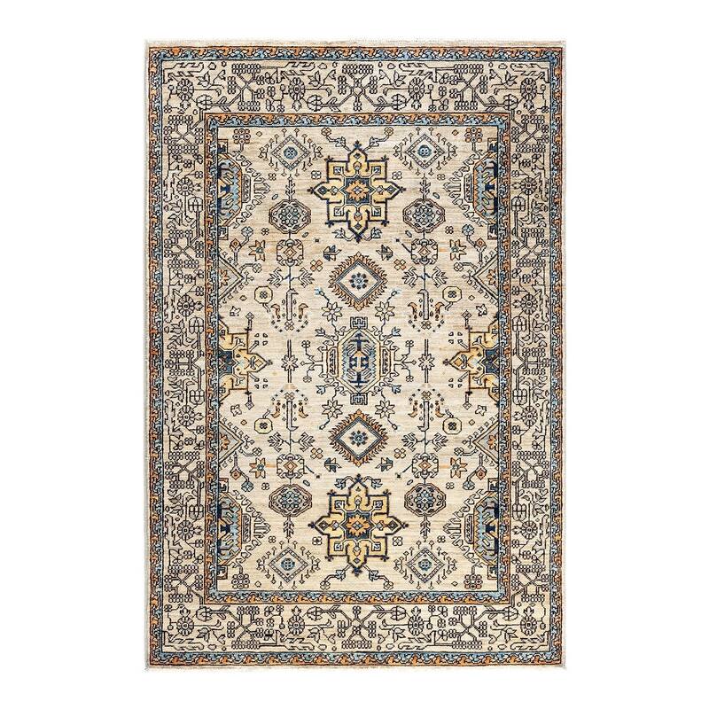 Serapi One-of-a-Kind Hand-Knotted Area Rug - Light Gray, 4' 1" x 6' 1" - 4' 1" x 6' 1"