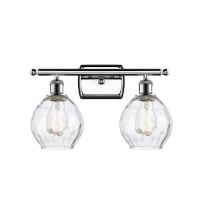 Innovations Lighting Small Waverly 2 Light 16" Wide Bathroom Vanity