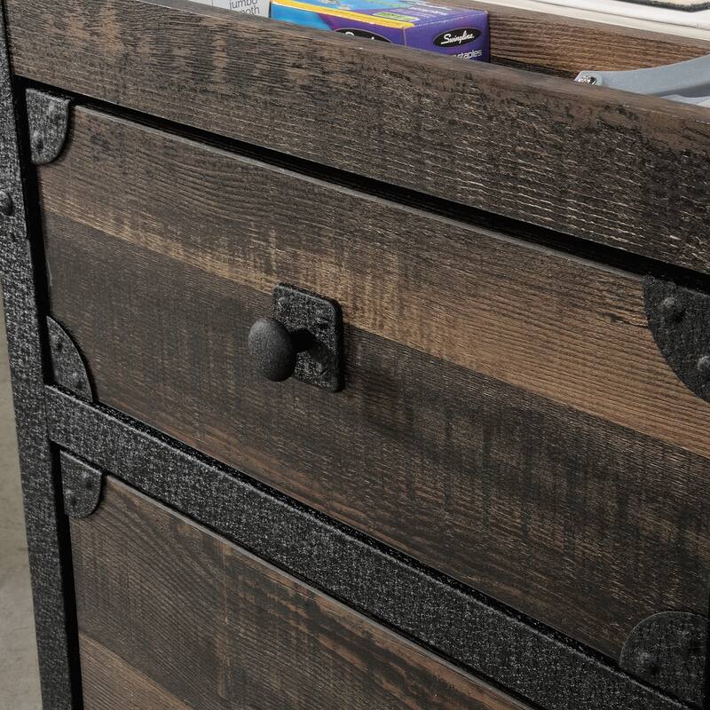 File Pedestal, Lateral File, File Cabinet , Office Storage Cabinet Brown finish