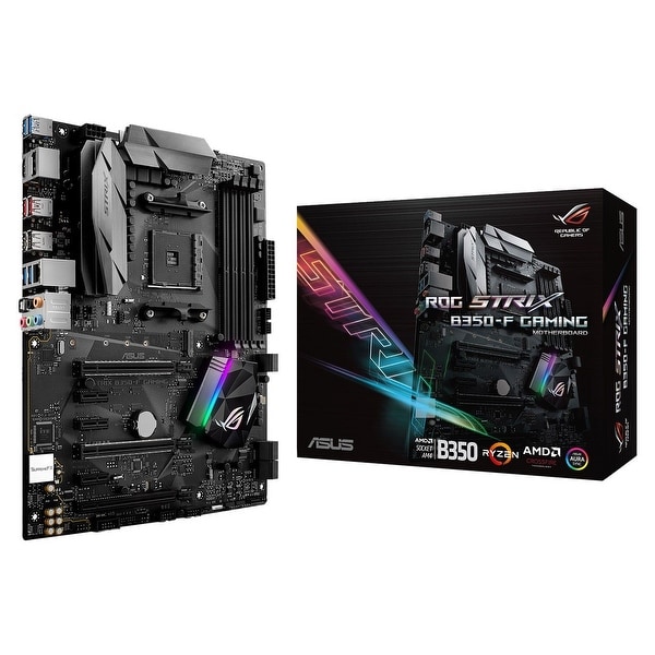 ASUS ROG STRIX B350-F GAMING AMD Ryzen AM4 DDR4 HDMI DisplayPort M.2 USB 3.1 ATX B350 Motherboard