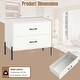 preview thumbnail 3 of 7, Gymax 2-Drawer Dresser w/Metal Legs & Handles Drawers & Anti-Tipping